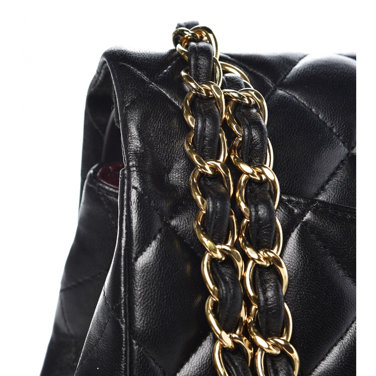 Chanel Lambskin Quilted Jumbo Double Flap Black 8 of 11