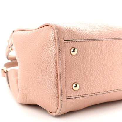 Gucci Metallic Pebbled Calfskin Small Soho Shoulder Bag Pink 9 of 12