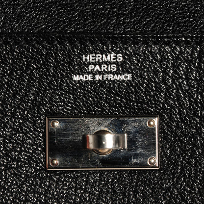 Hermes Chèvre Mysore Kelly Longue Wallet Black 12 of 15