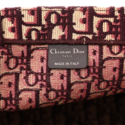 Christian Dior Oblique Large Book Tote Burgundy Multicolor 6 of 10