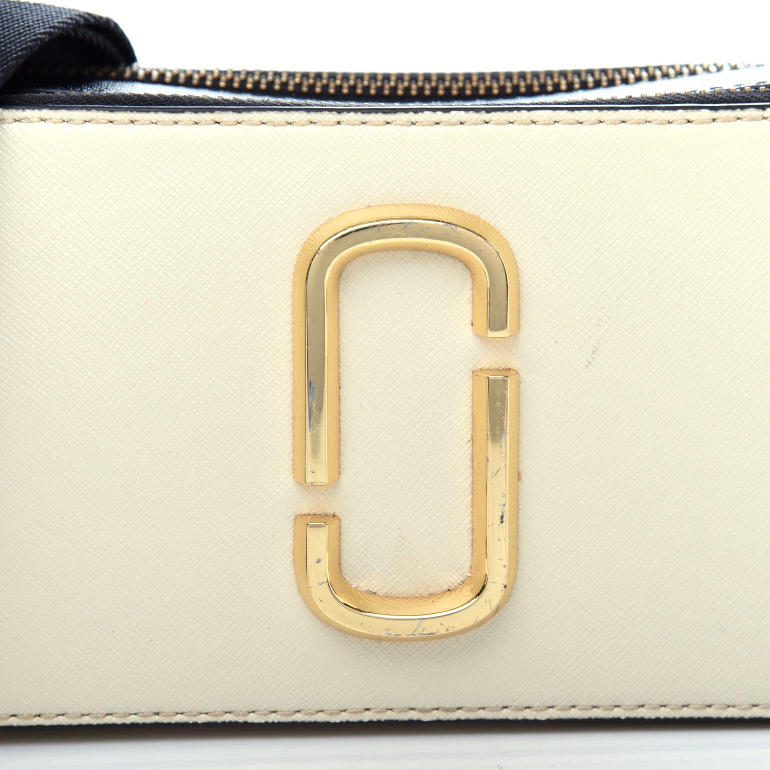 Marc Jacobs Saffiano Small Snapshot Camera Bag Cloud White Multicolor 11 of 11