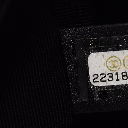 Chanel Canvas Quilted Medium Fluo Boy Flap Black Grey Yellow 7 of 7