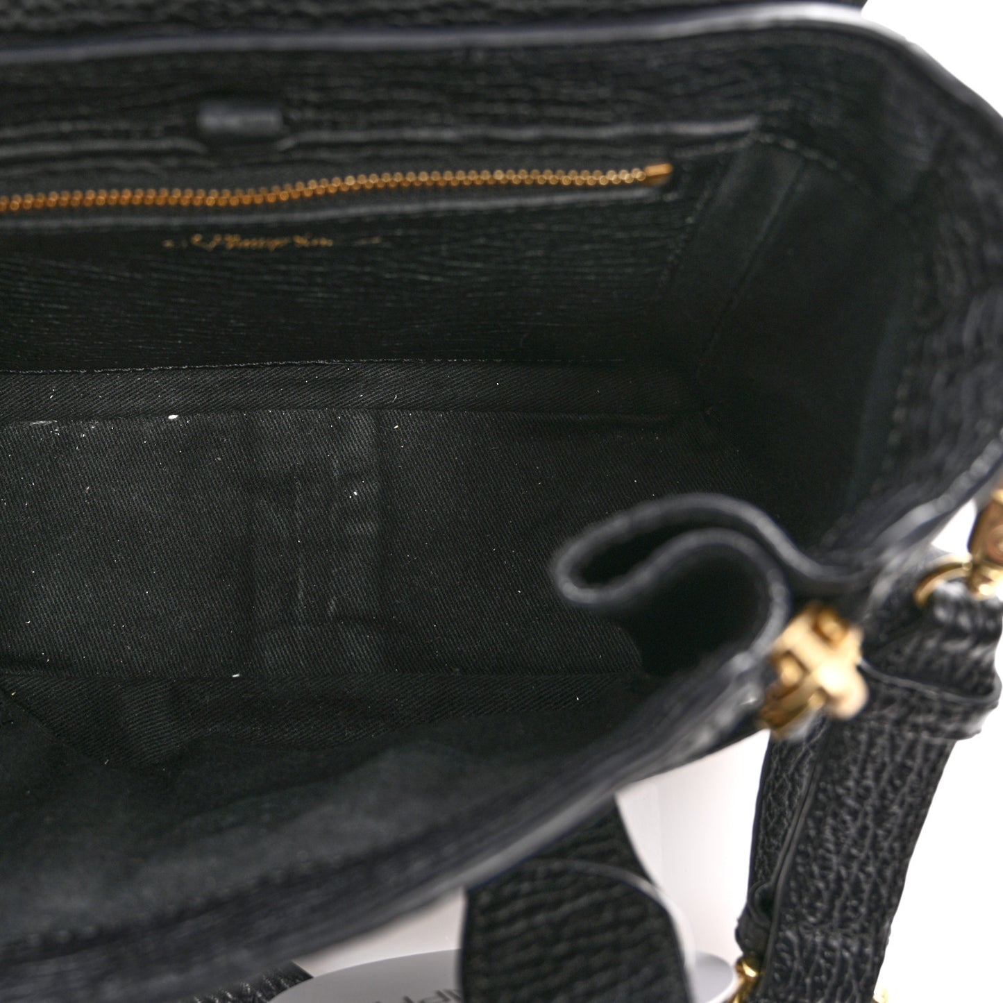 Textured Calfskin Mini Pashli Satchel Black