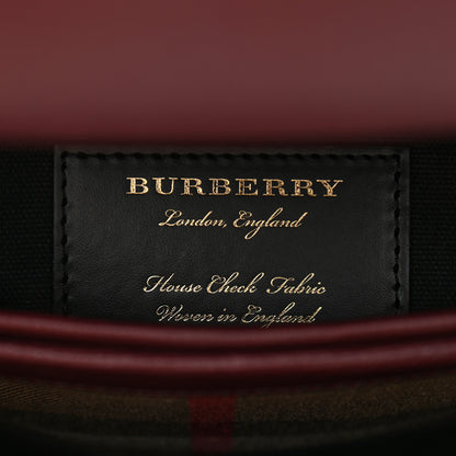 Burberry Derby Calfskin House Check Small Camberley Mahogany Red 5 of 10