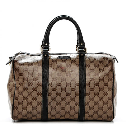 Gucci Crystal Monogram Medium Joy Boston Dark Brown 1 of 8