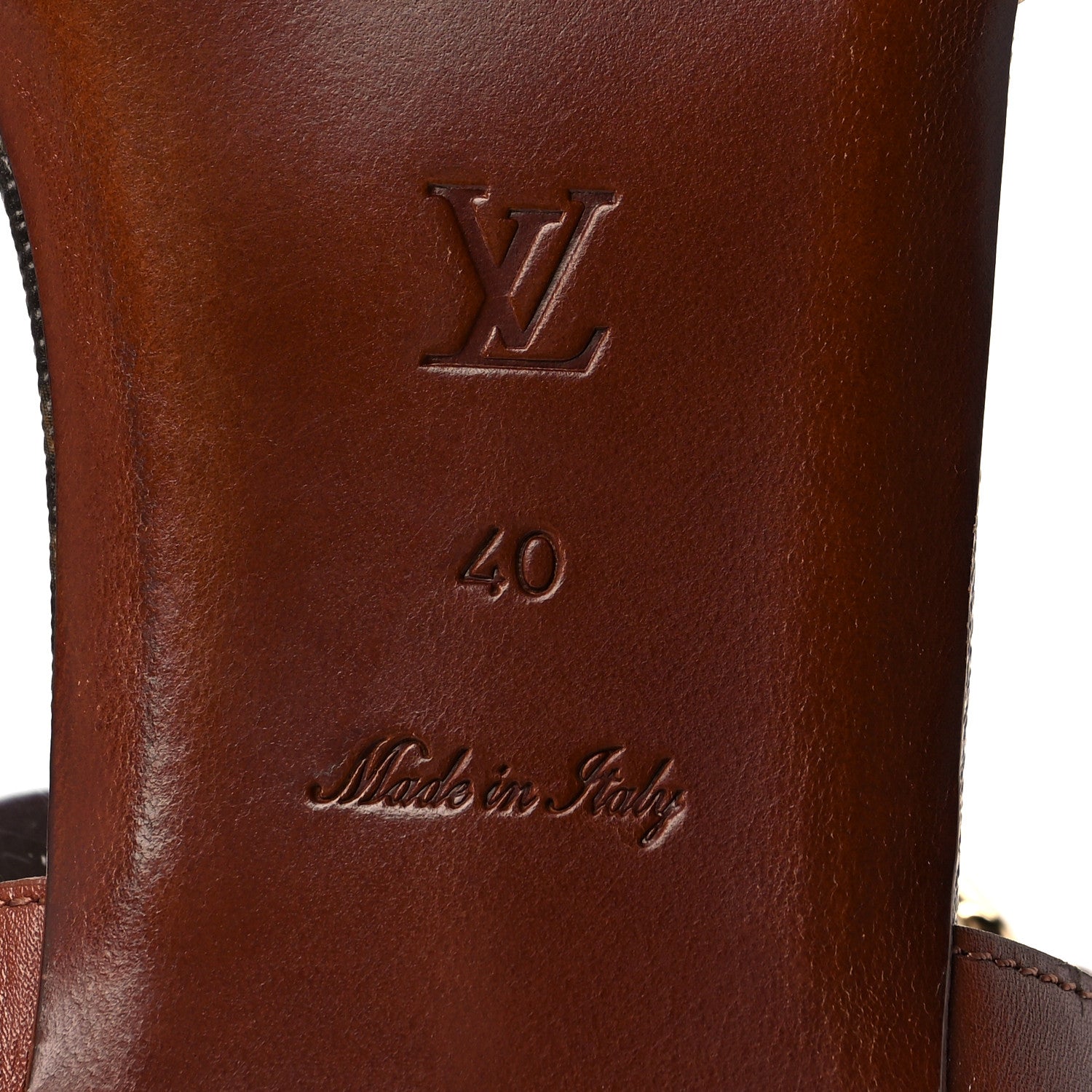 Louis Vuitton Monogram Metallic Flat Sandals 40 Gold 6 of 7