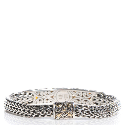 John Hardy Sterling Silver 18k White Gold Citrine Classic Bracelet Medium 3 of 8
