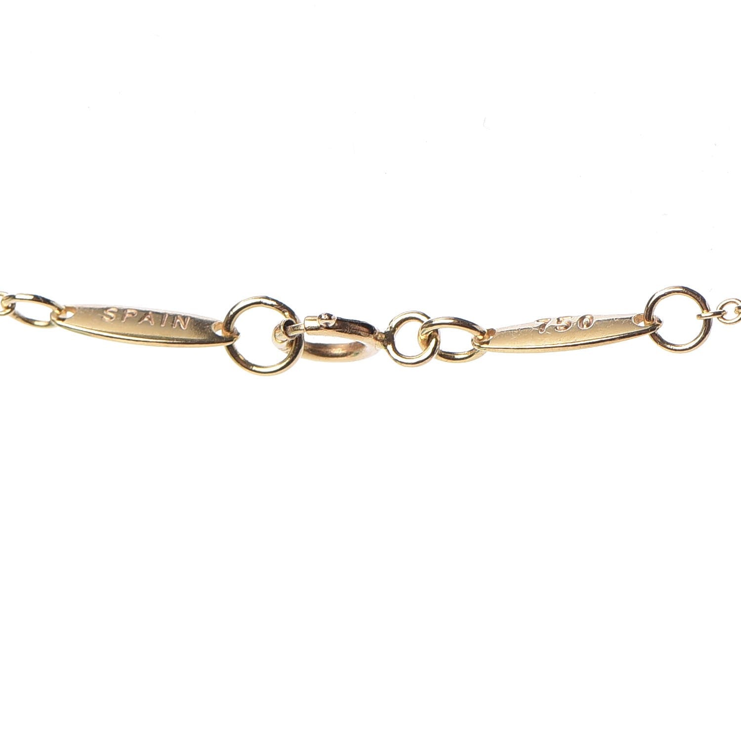 Tiffany 18K Yellow Gold Diamond Lapis Lazuli Elsa Peretti Color By The Yard Station Necklace 4 of 9