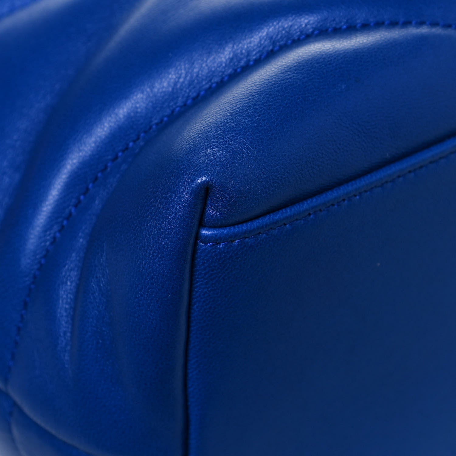 Saint Laurent Lambskin Quilted Medium Loulou Puffer Monogram Chain Satchel Majorele Blue 8 of 12