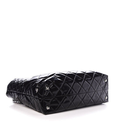 Chanel Vinyl Quilted Large In The Business Tote Black 4 of 8