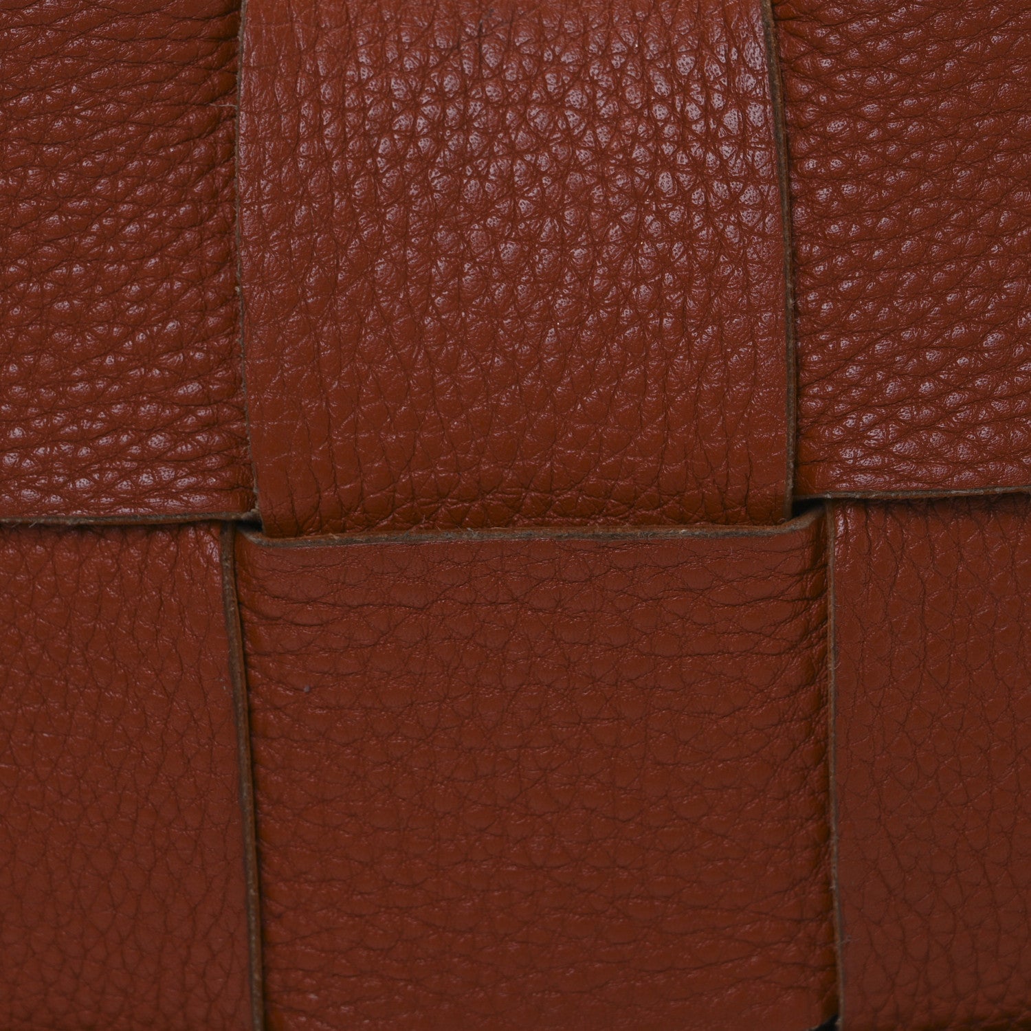 Bottega Veneta Grained Calfskin Maxi Intrecciato Cassette Crossbody Bag Maple 7 of 14
