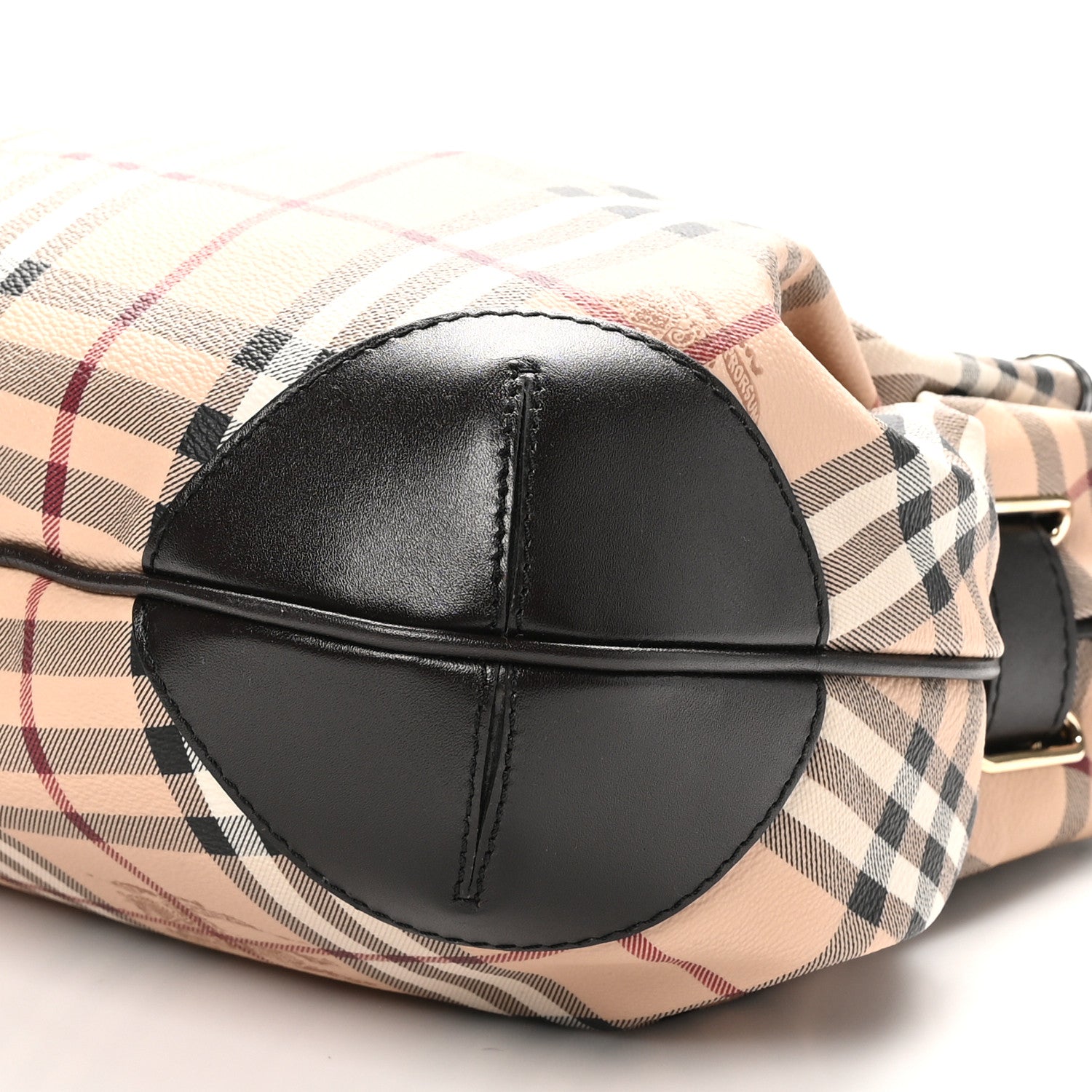 Burberry Haymarket Check Medium Golderton Tote Chocolate 10 of 10