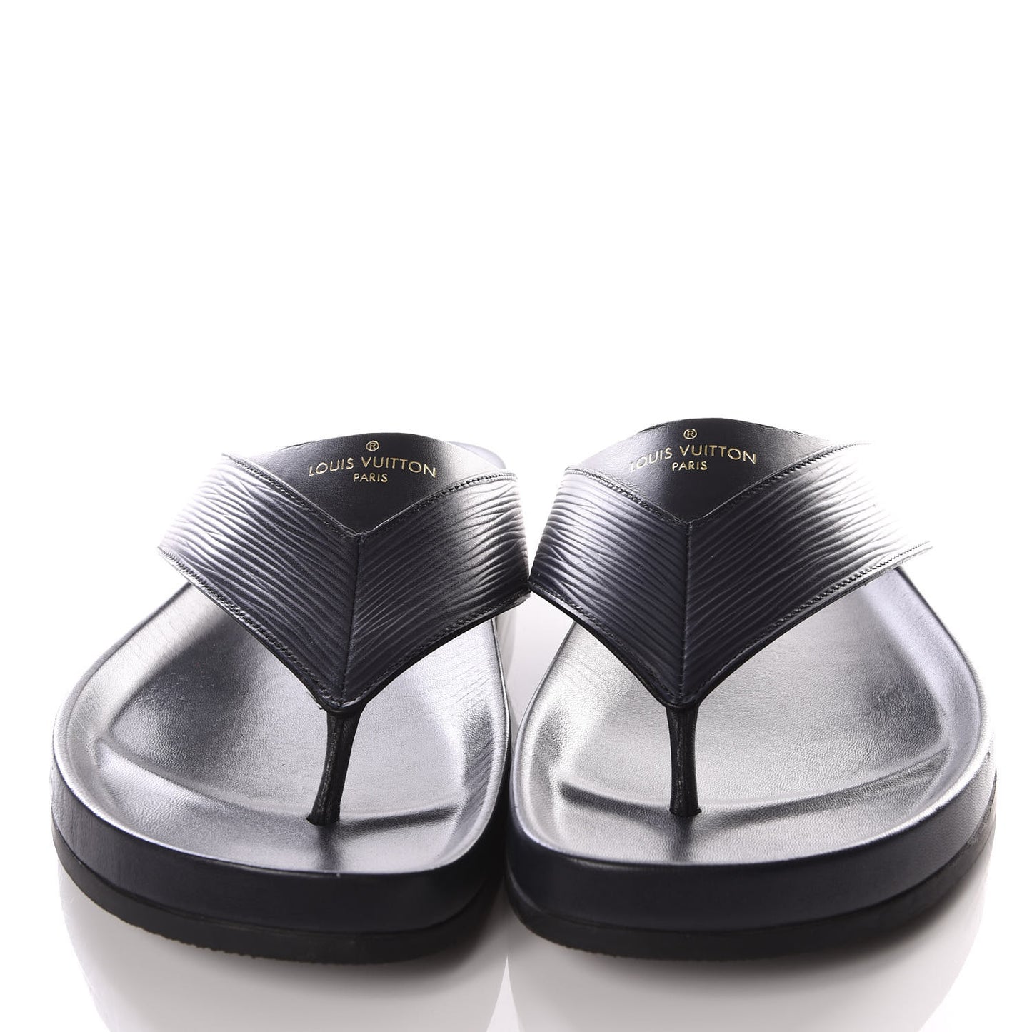 Epi Mens Mirabeau Thong Sandals 8 Black Indigo