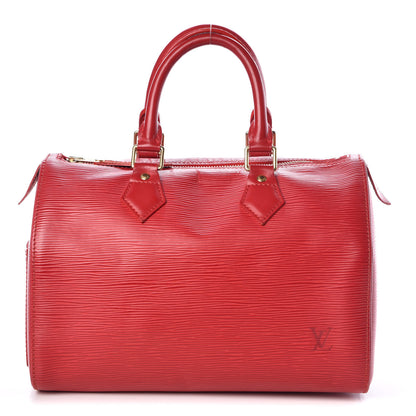 Louis Vuitton Epi Speedy 25 Castillan Red 1 of 13