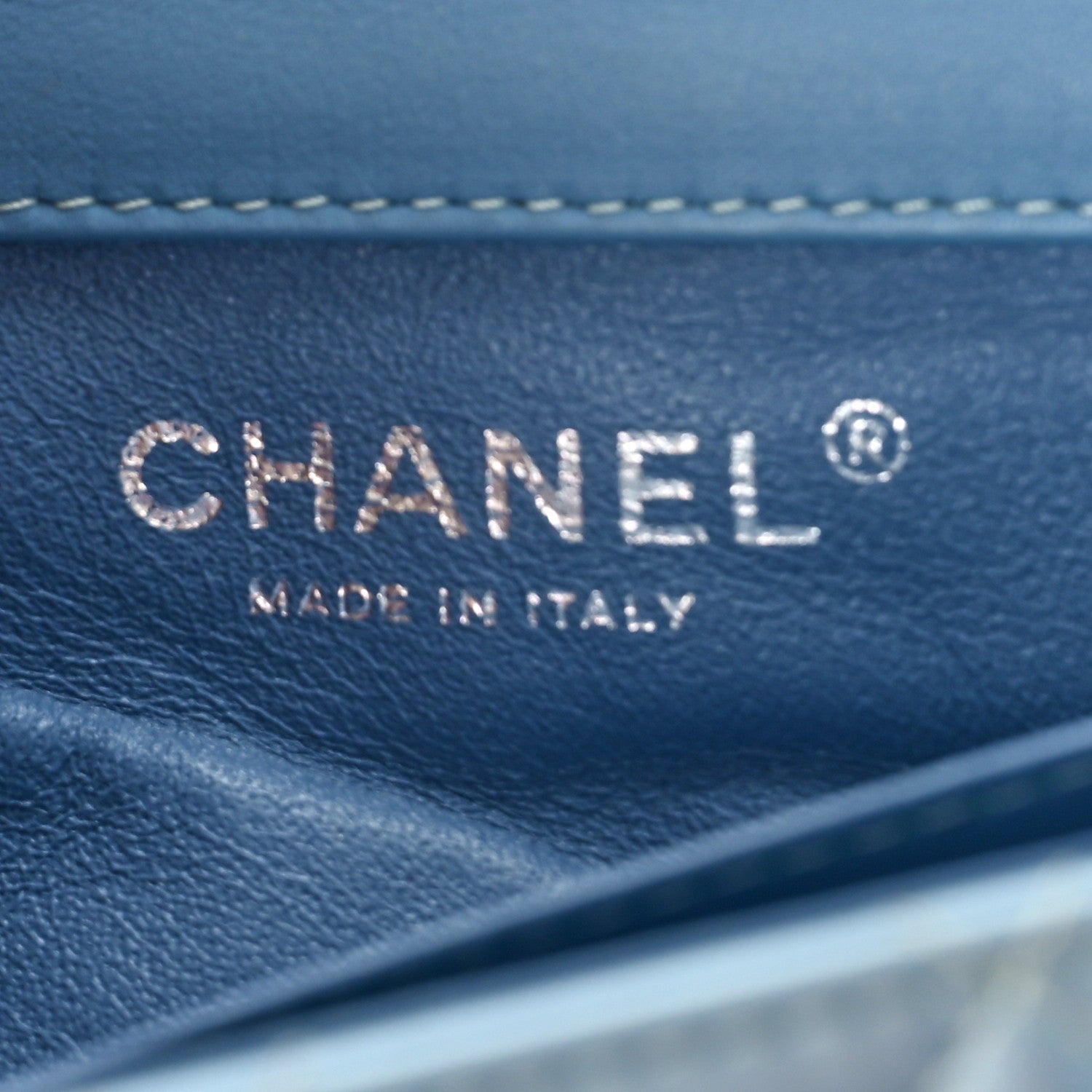 Chanel Patent Quilted Extra Mini Flap Light Blue 6 of 9