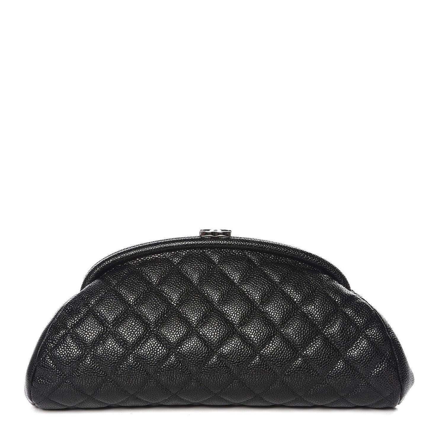 Caviar Quilted Timeless Clutch Black