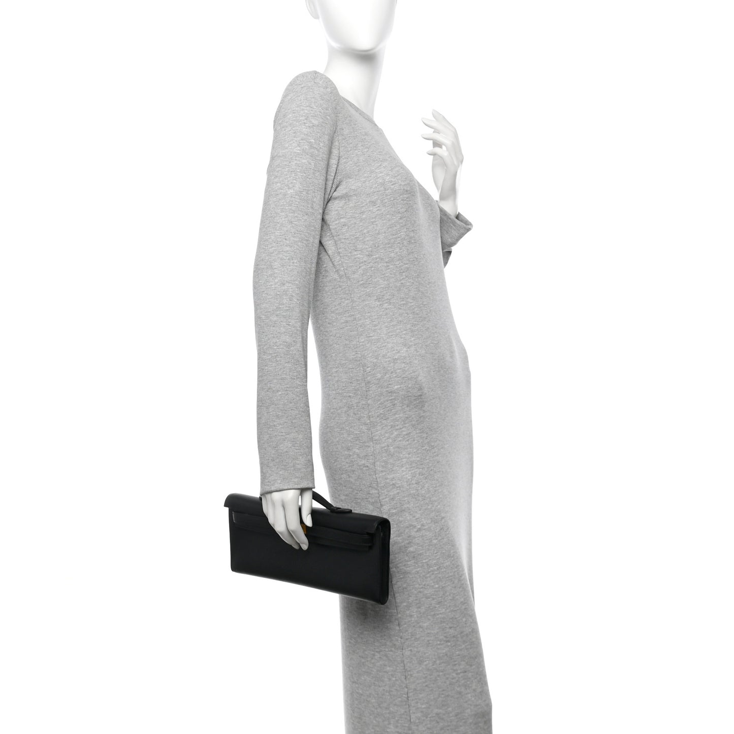 Swift Kelly Cut Clutch Pochette Black