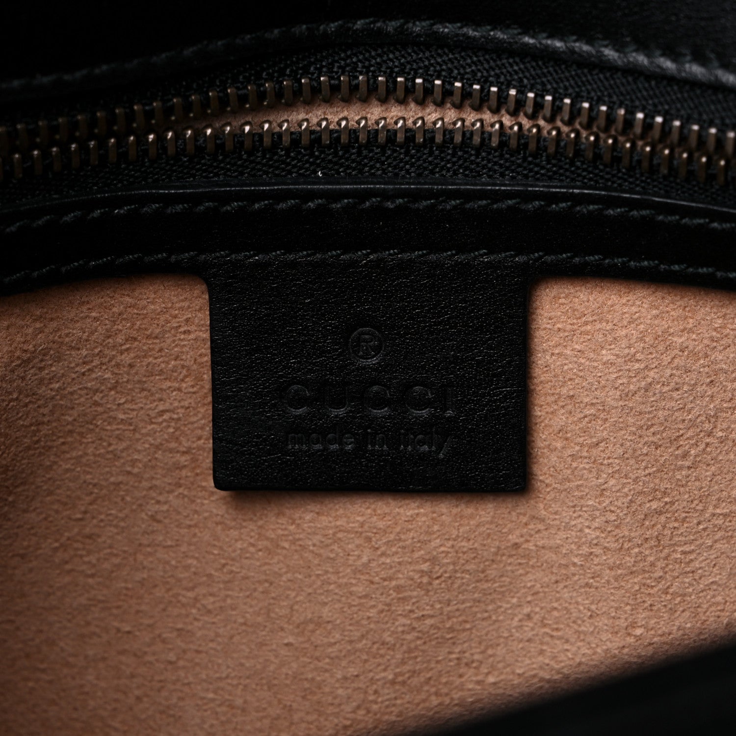Gucci Calfskin Matelasse Small GG Marmont Shoulder Bag Black 6 of 9