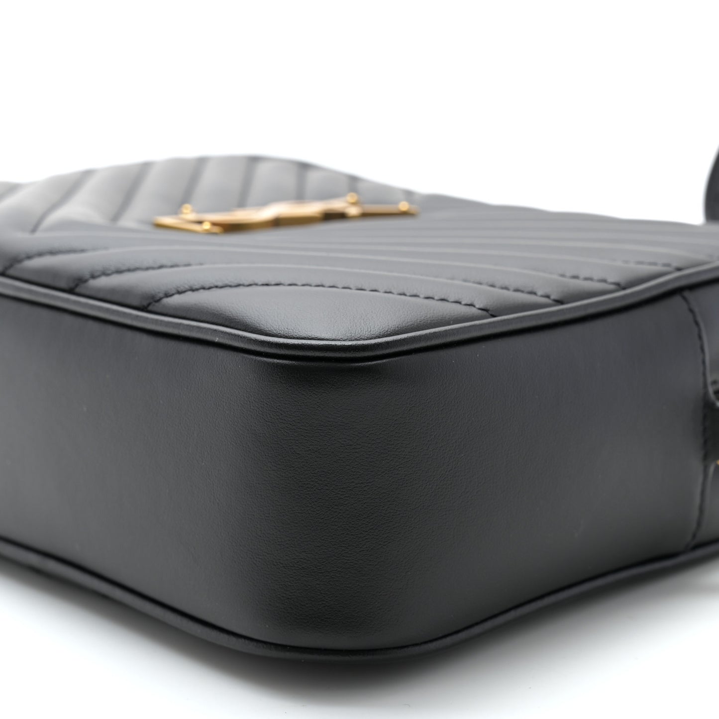 Calfskin Matelasse Monogram Lou Camera Bag Black