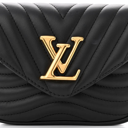 Louis Vuitton Calfskin New Wave Multi Pochette Black 7 of 9