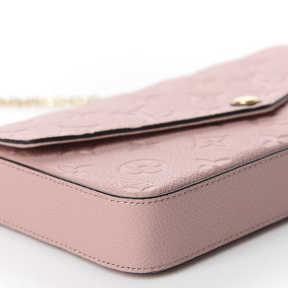 Louis Vuitton Empreinte Pochette Felicie Chain Wallet Rose Poudre 5 of 10
