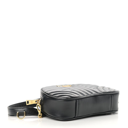 Prada Soft Calfskin Impunture Diagramme Belt Bag Black 4 of 14