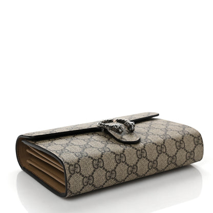 Gucci GG Supreme Monogram Mini Dionysus Chain Wallet Beige Taupe 3 of 7