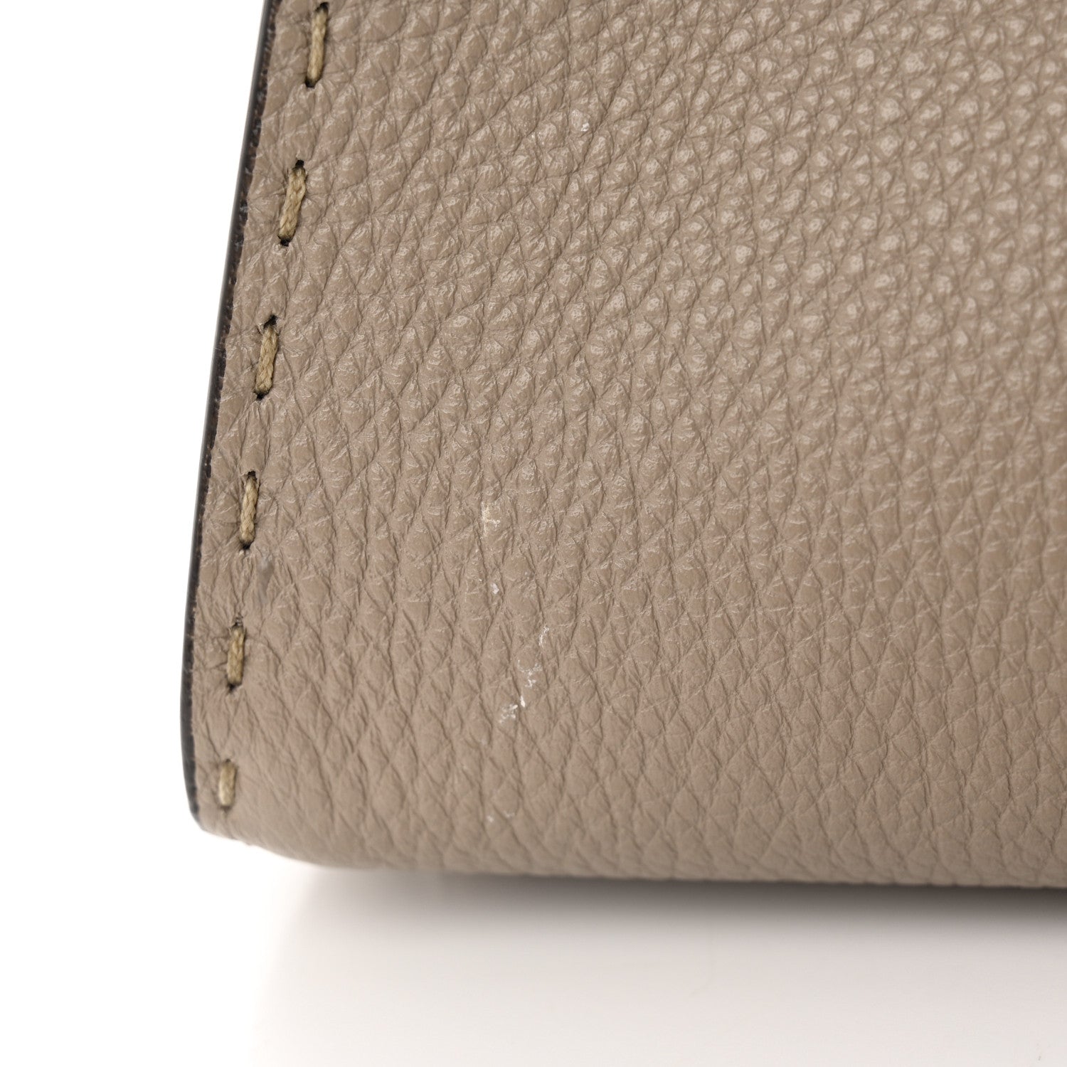 Fendi Cuoio Romano Snakeskin Selleria Mini Peekaboo Iconic Satchel Corda White 11 of 12