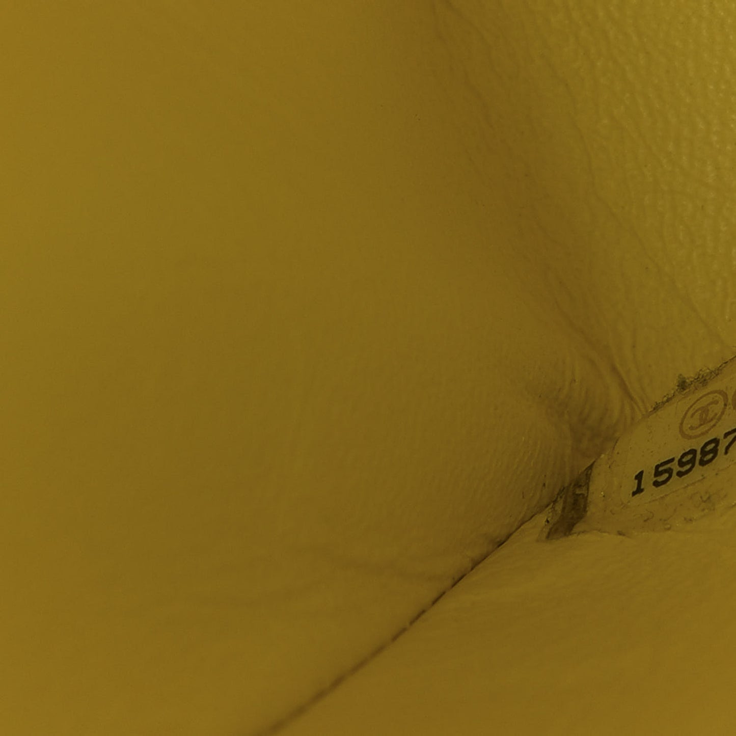 Lambskin Quilted Jumbo Double Flap Yellow