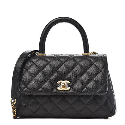 Chanel Caviar Quilted Mini Coco Handle Flap Black 1 of 11