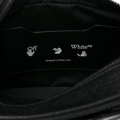 Off-White Saffiano Striped Diag Binder Belt Bag Black White 5 of 8