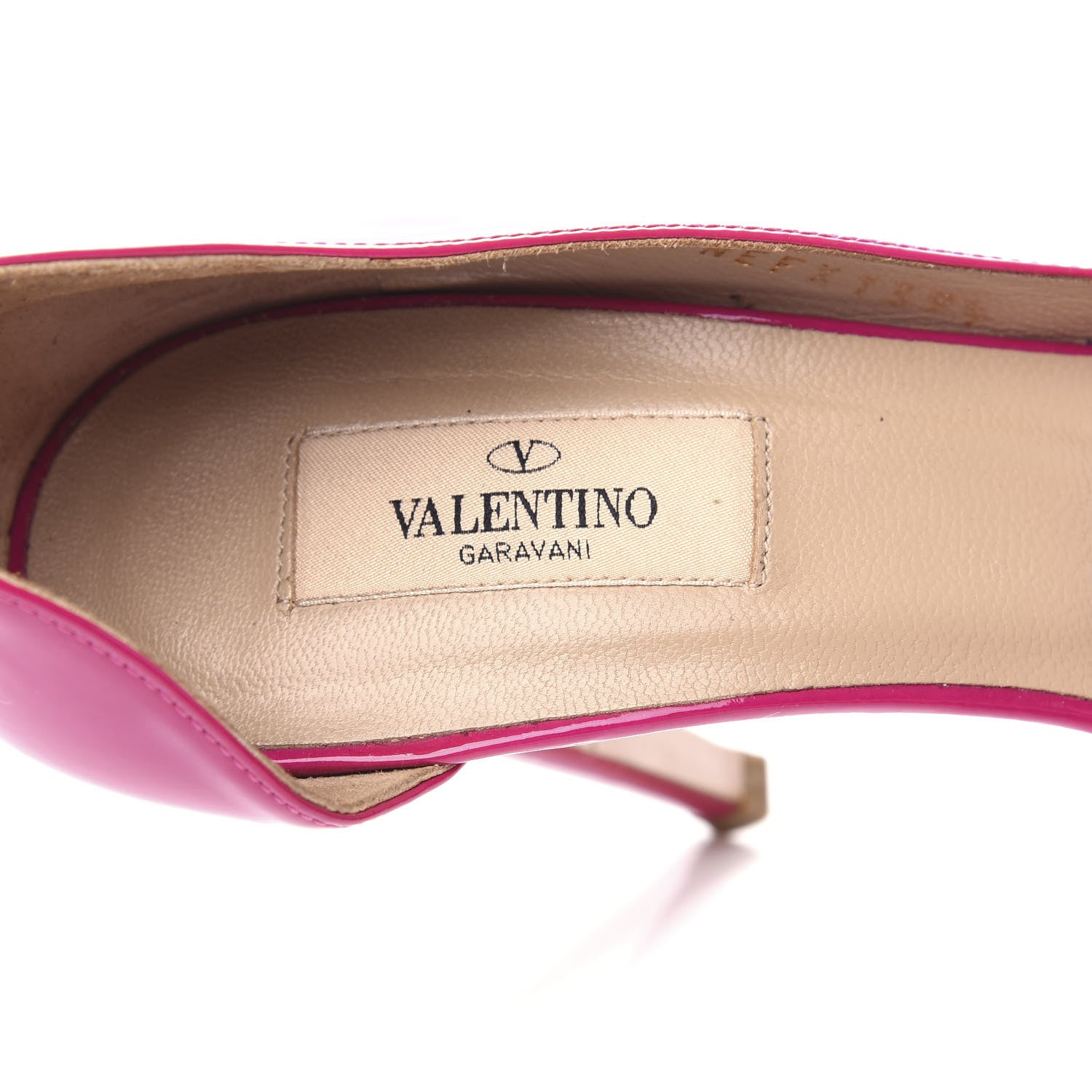 Valentino Garavani Patent Couture Bow Peep Toe d'Orsay 15/110mm Pumps 39.5 Fuchsia 8 of 10