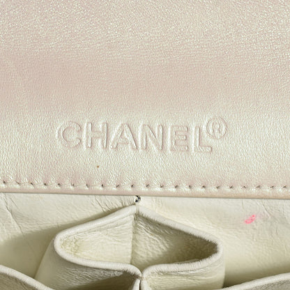 Chanel Patent Quilted East West Chocolate Bar Flap White 7 of 9
