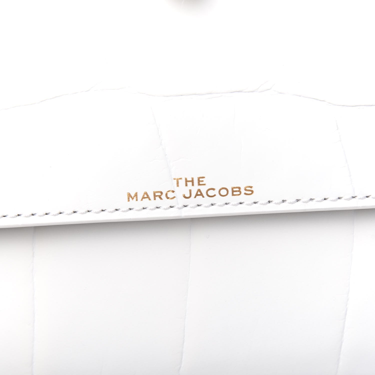 Marc Jacobs Calfskin Crocodile Embossed Uptown Shoulder Bag White 6 of 8