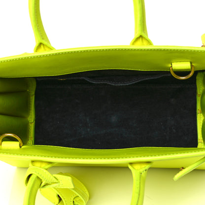 Saint Laurent Calfskin Nano Sac De Jour Neon Yellow 5 of 8