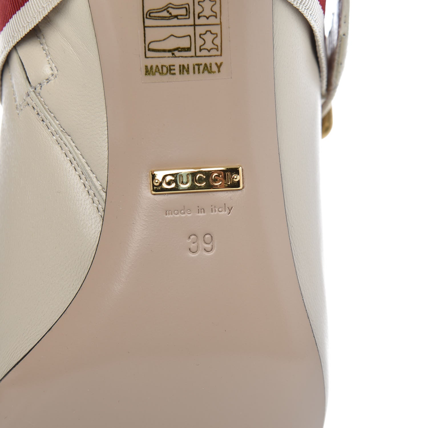 Gucci Nappa Sylvie Ankle Boots 39 Mystic White 8 of 13