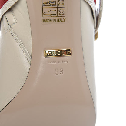 Gucci Nappa Sylvie Ankle Boots 39 Mystic White 8 of 13