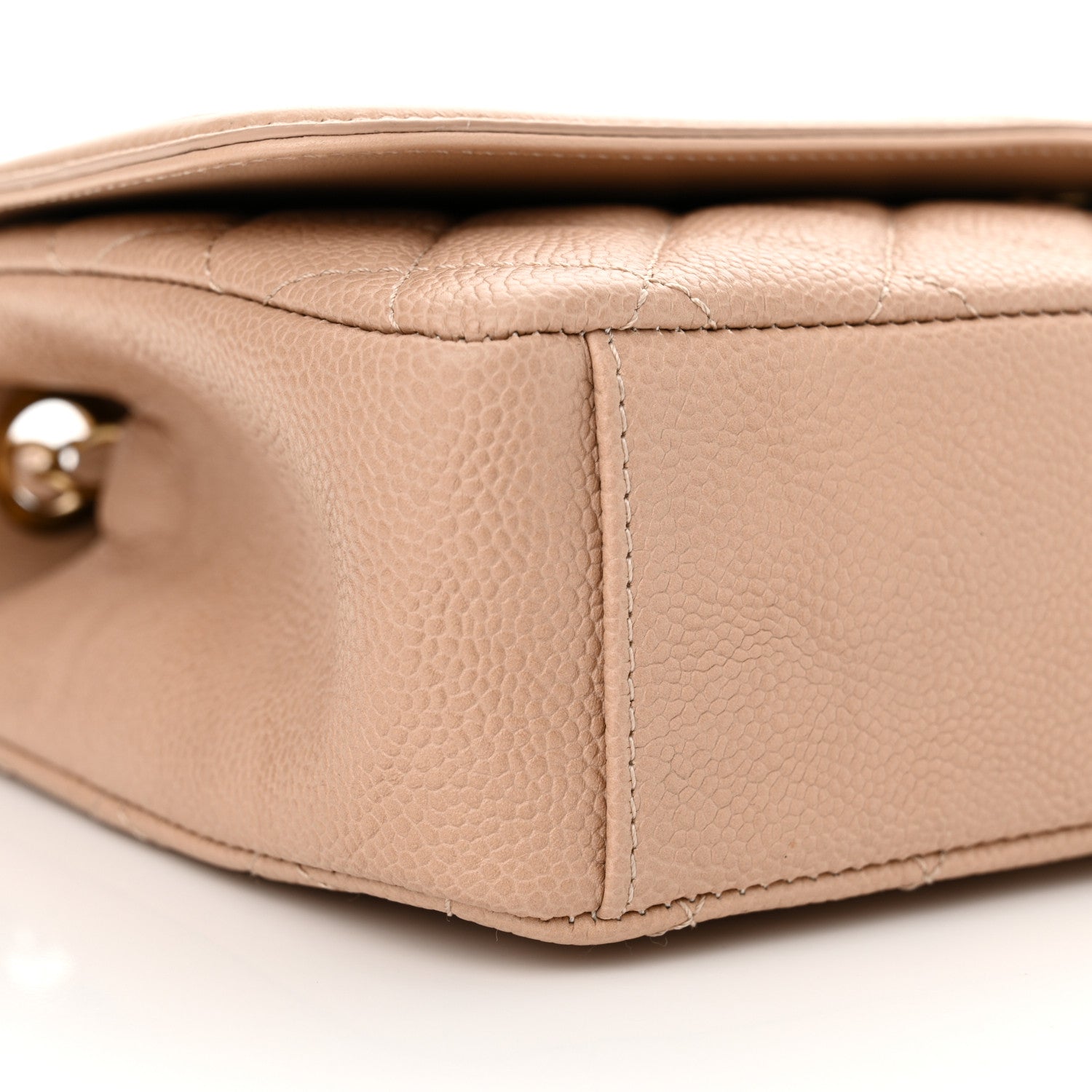 Chanel Caviar Quilted Medium CC Filigree Flap Beige 9 of 12