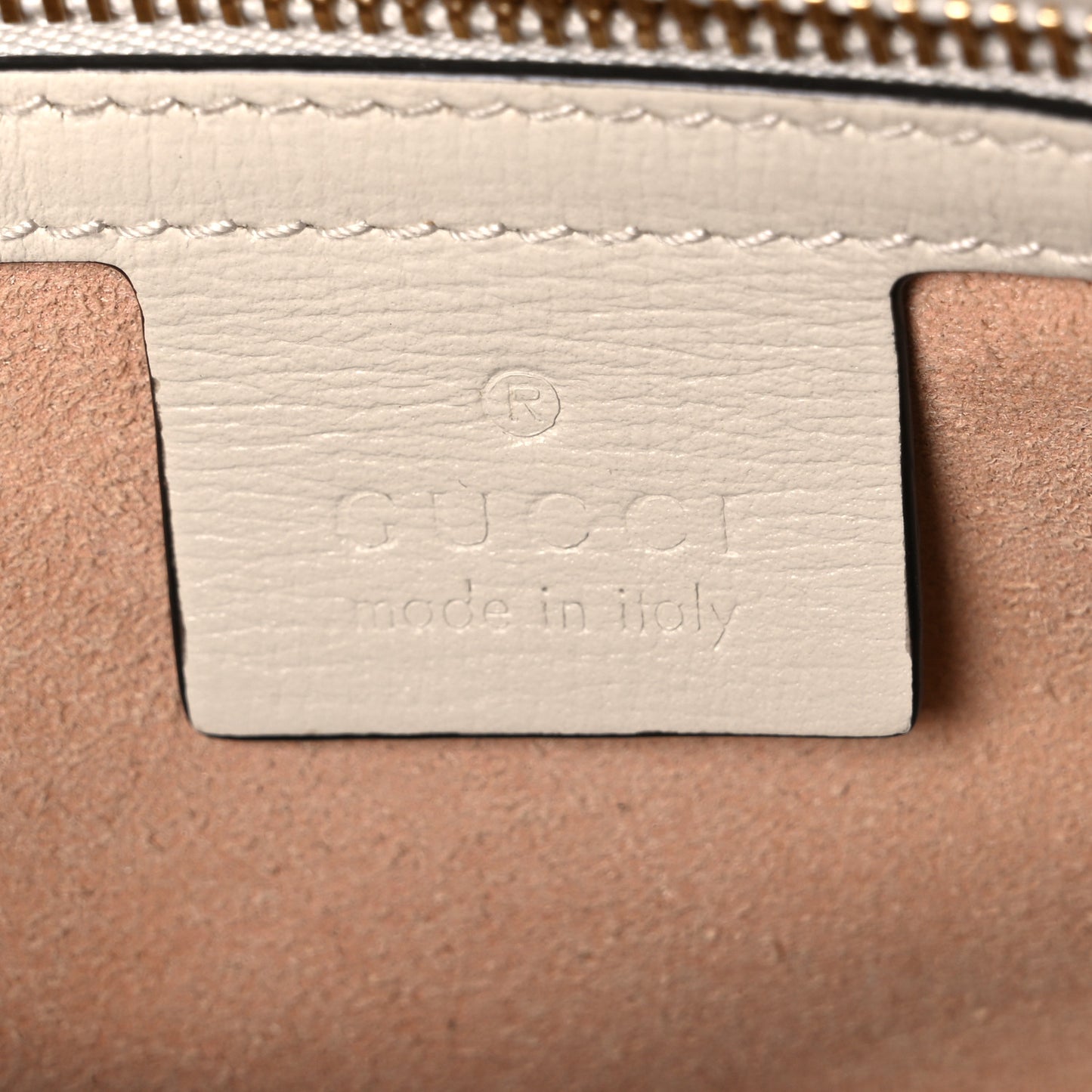 GG Supreme Monogram Small Horsebit 1955 Shoulder Bag Beige Mystic White