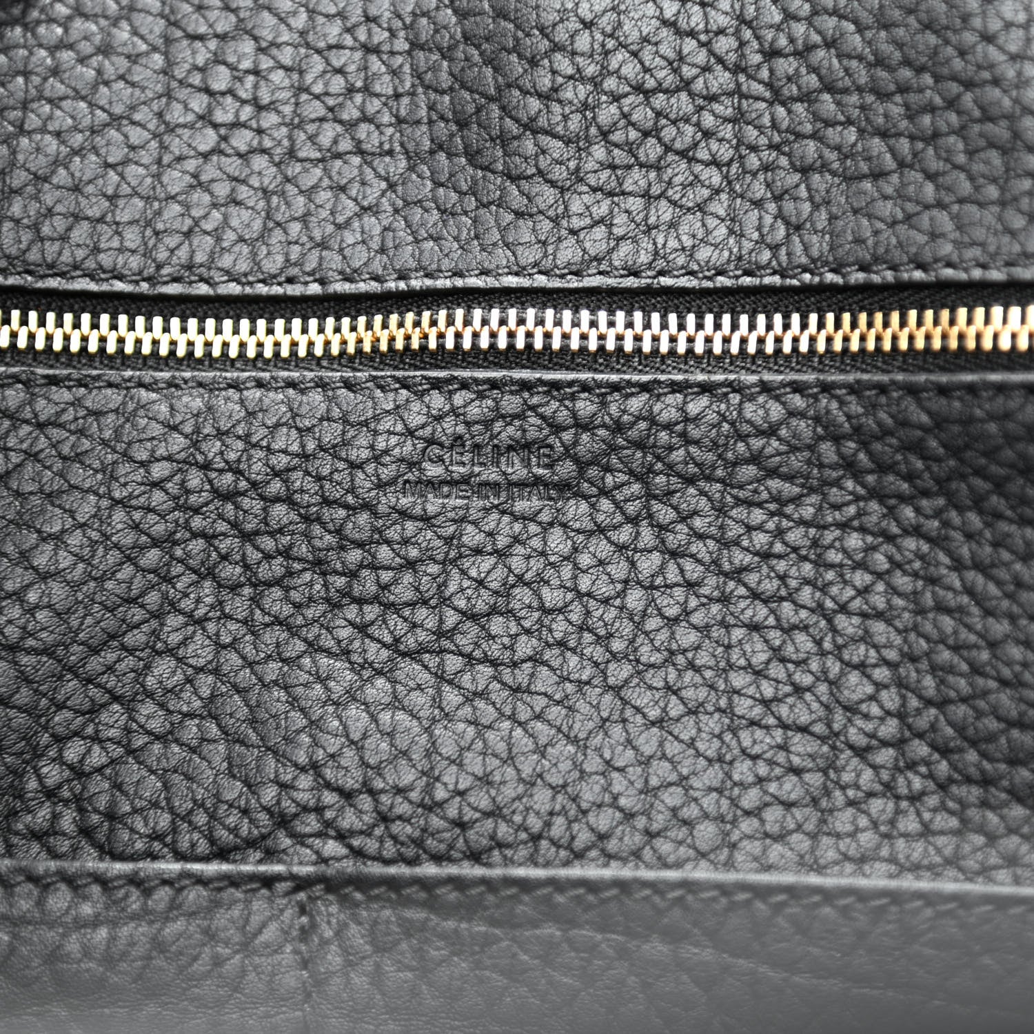 Celine Crisped Calfskin Mini Tie Knot Tote Black 6 of 13