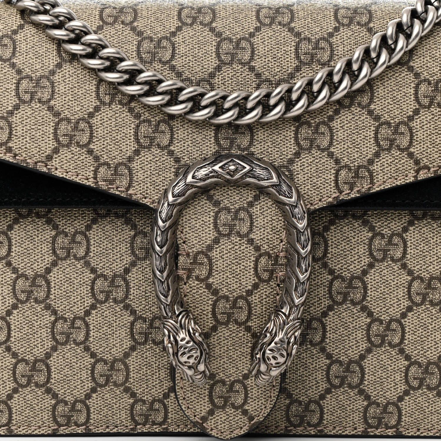 Gucci GG Supreme Monogram Small Dionysus Shoulder Bag Black 7 of 13