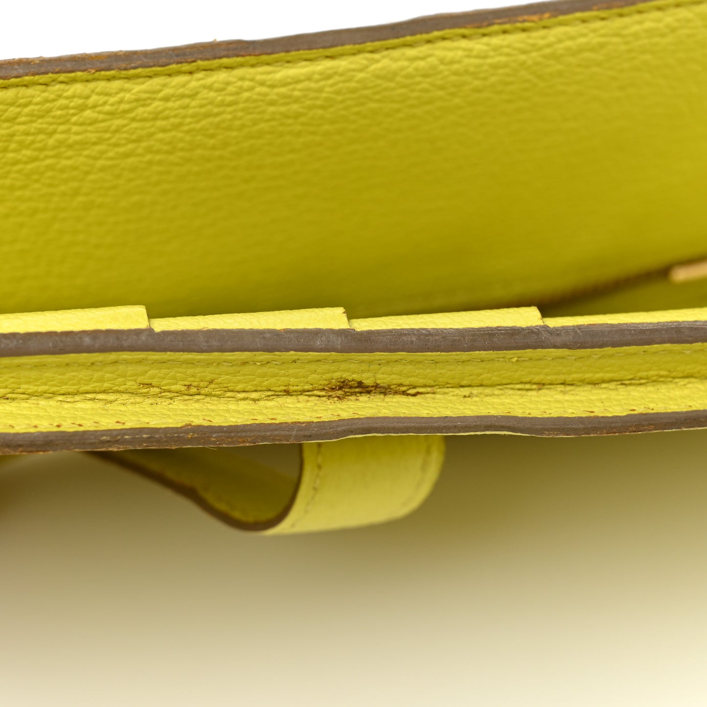 Chevre Mysore Bearn Gusset Wallet Lime