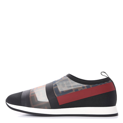 Fendi Technical Mesh FF Sneakers 39.5 Tobacco Red 1 of 10