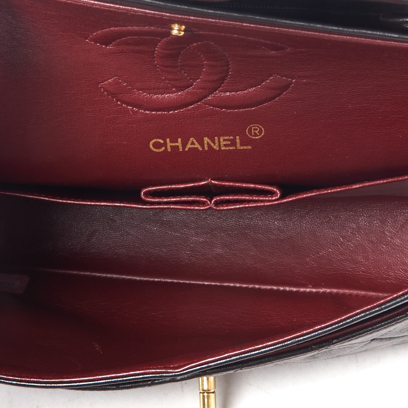 Lambskin Quilted Small Double Flap Black