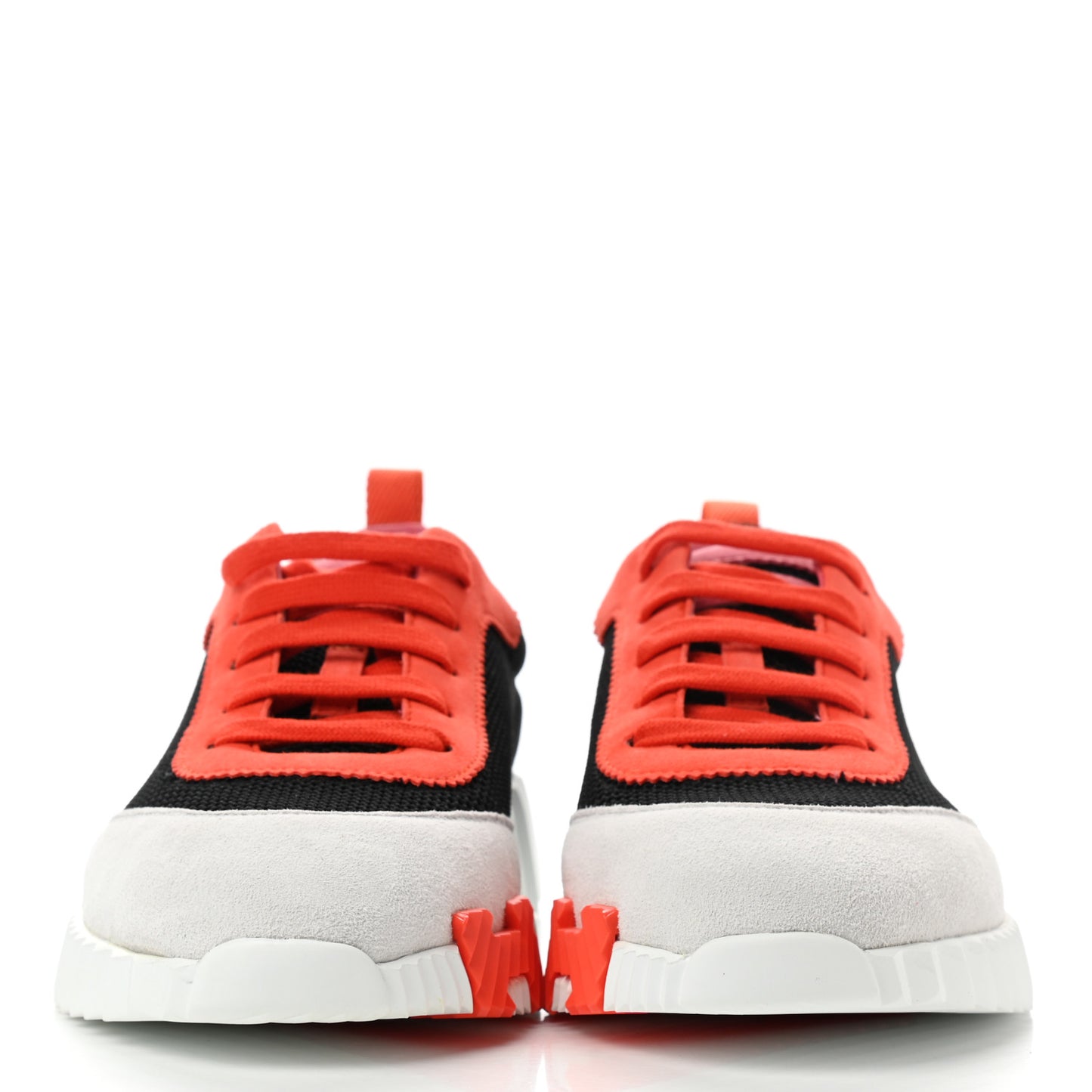 Technical Canvas Suede Goatskin Bouncing Sneakers 39.5 Black Multicolor