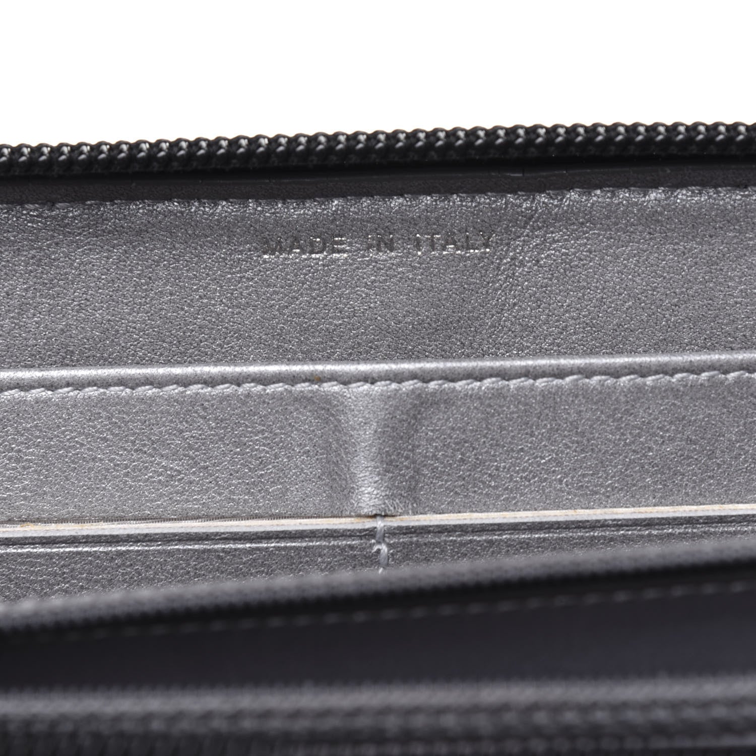 Chanel Lambskin Camellia Embossed Large Zip Around Gusset Wallet Black 7 of 19