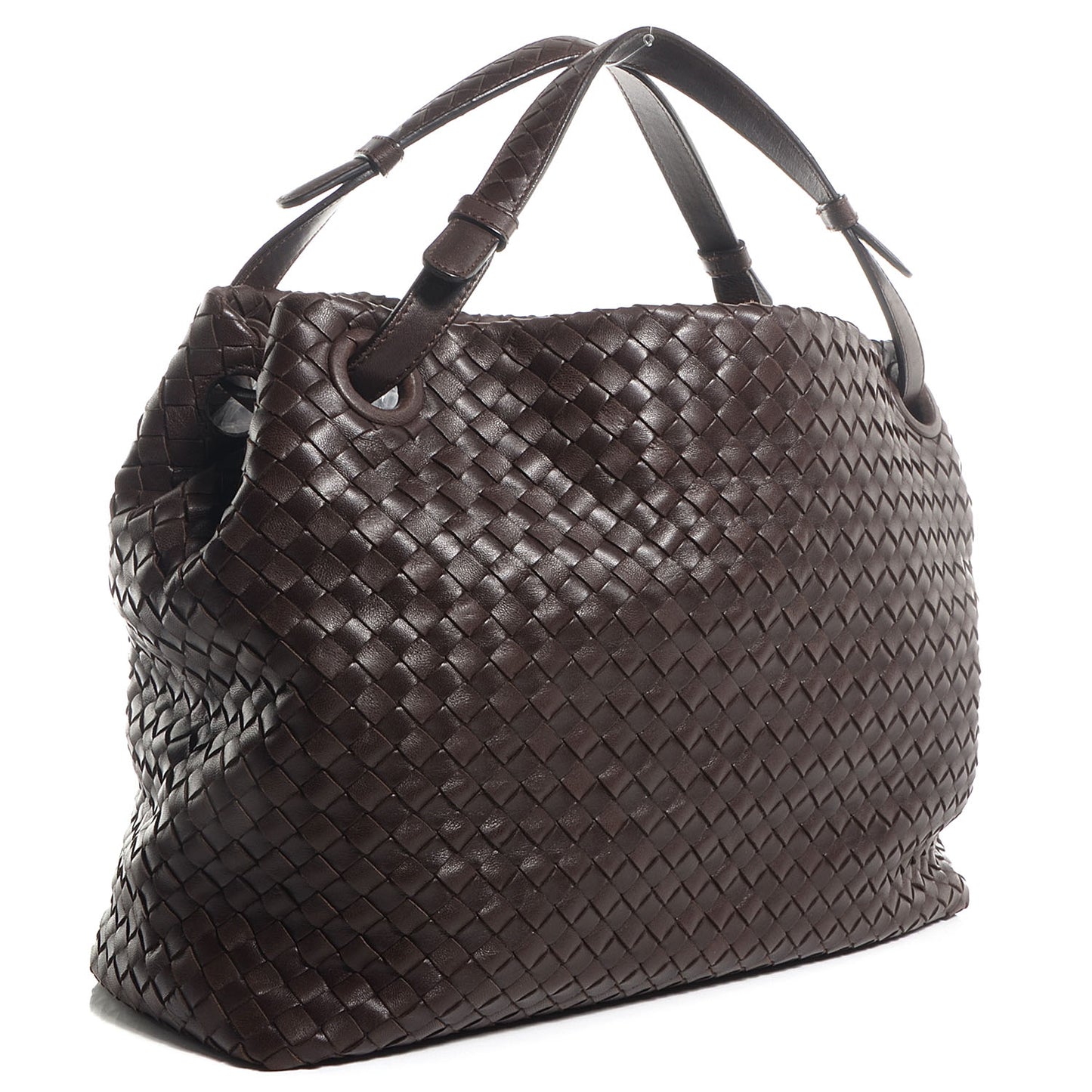 Nappa Intrecciato Tote Ebano