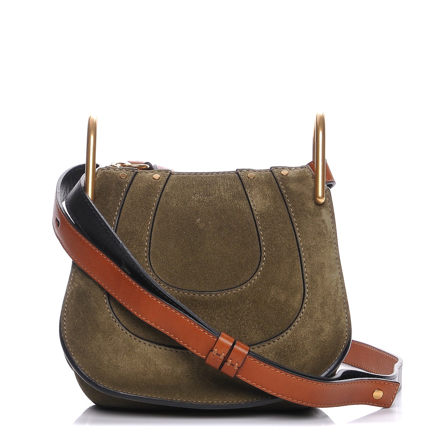 Suede Calfskin Nano Hayley Hobo Eucalyptus
