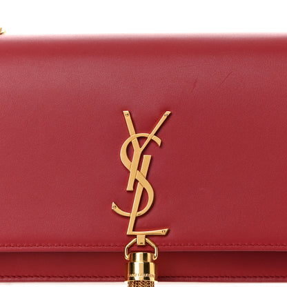 Saint Laurent Smooth Calfskin Classic Monogram Kate Tassel Chain Wallet New Lipstick 8 of 20