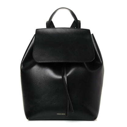 Mansur Gavriel Vegetable Tanned Calfskin Backpack Black Flamma 1 of 14